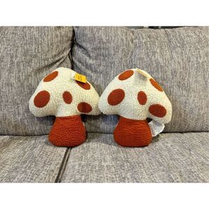 Celebrate mushroom pillows, set of 2 Halloween Fall decoration